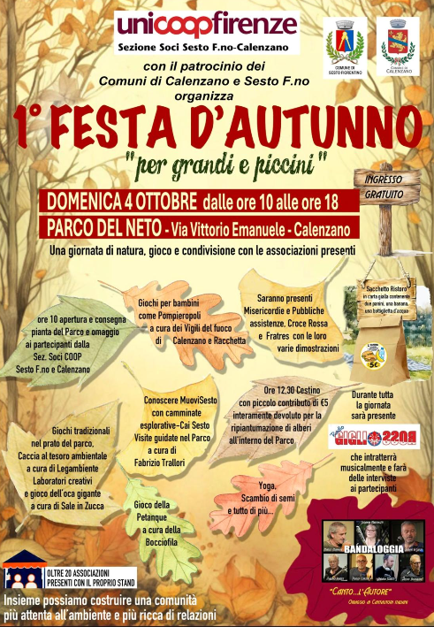 Arriva la 1ª Festa d'Autunno al Parco del Neto