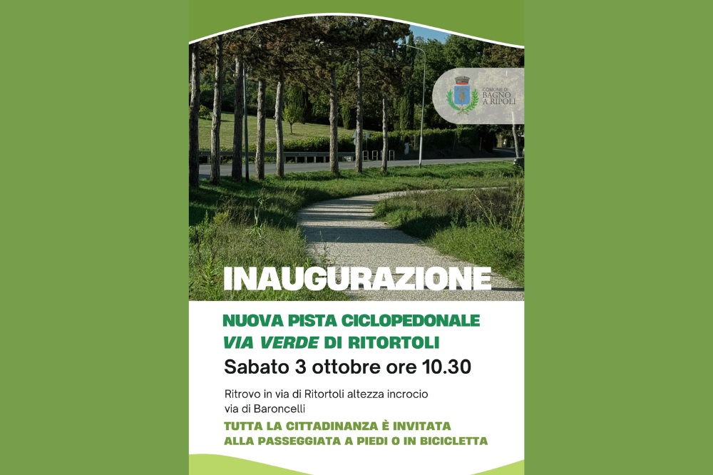 Biciclettata (o passeggiata) collettiva per inaugurare la pista ciclabile di Ritortoli