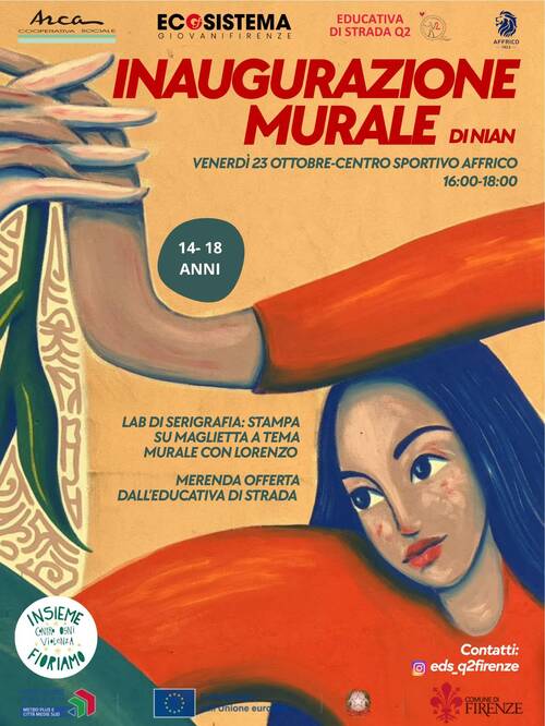 Inaugurazione murale di Nian